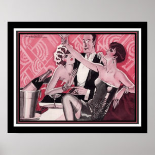 "The Grand Palace at Montmarte" 1926 Art Deco Poster