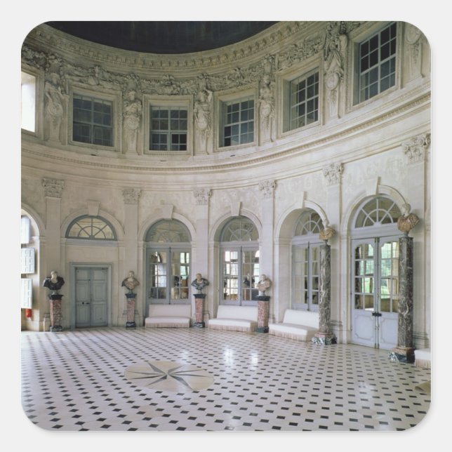 The Grand Salon, 1656-1661 (Foto) Quadratischer Aufkleber (Vorderseite)