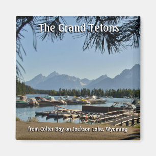 The Grand Tetons - 2 Zoll Square Magnet