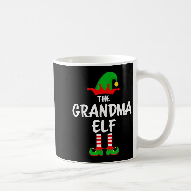 The Grandma Elf Matching Family Christmas  Kaffeetasse (Rechts)