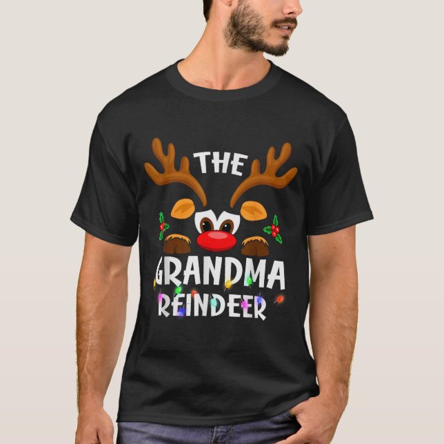The Grandma Reindeer Christmas Men Women  T-Shirt (Vorderseite)