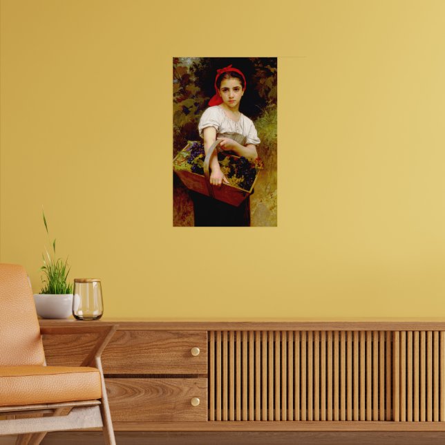 The Grape Picker William-Adolphe Bouguereau 1875 Poster (Wohnzimmer 2)