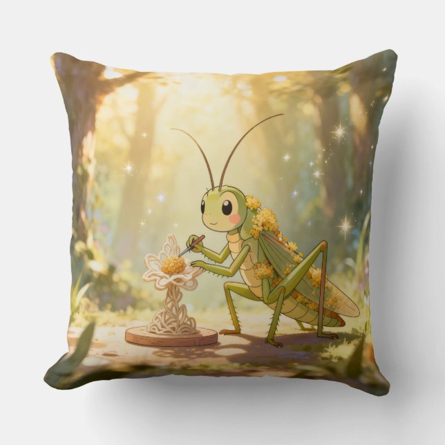 The Grasshopper and the Nectar Artwork.1 Kissen (Vorderseite)