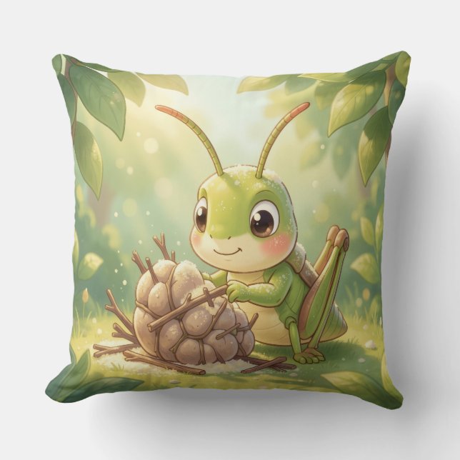 The Grasshopper and the Nectar Artwork.5 Kissen (Vorderseite)