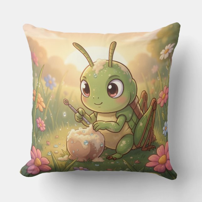The Grasshopper and the Nectar Artwork.6 Kissen (Vorderseite)