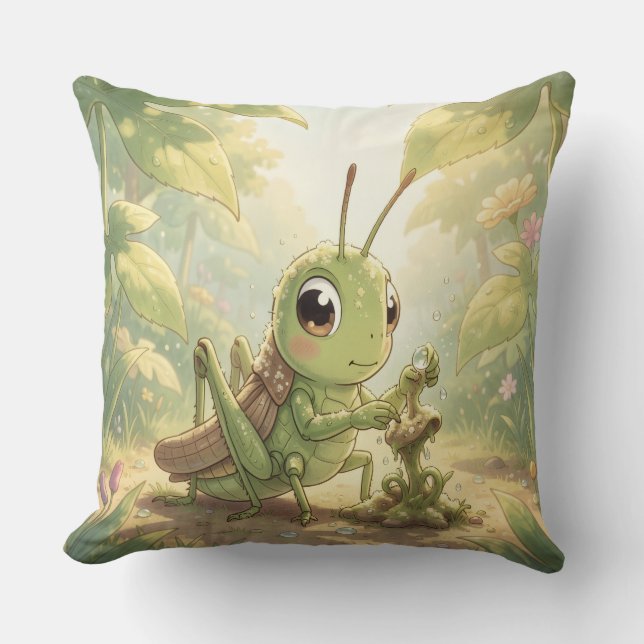 The Grasshopper and the Nectar Artwork.8 Kissen (Vorderseite)