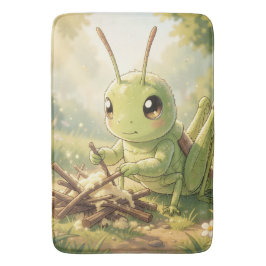 The Grasshopper and the Nectar Artwork Badematte