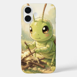 The Grasshopper and the Nectar Artwork iPhone 16 Hülle