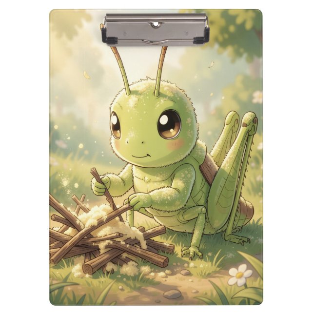 The Grasshopper and the Nectar Artwork Klemmbrett (Vorderseite)