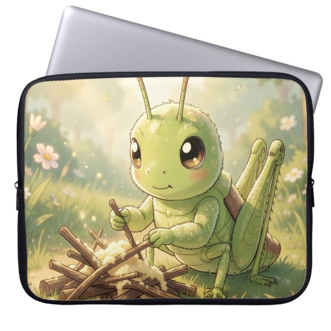The Grasshopper and the Nectar Artwork Laptopschutzhülle (Vorderseite)
