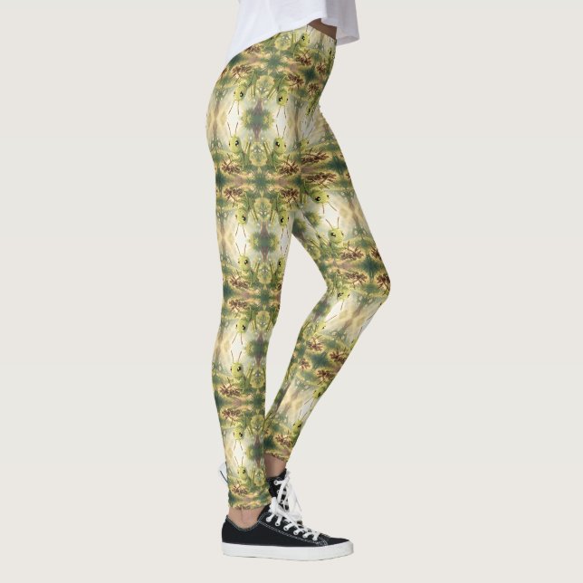 The Grasshopper and the Nectar Artwork Leggings (Rechts)