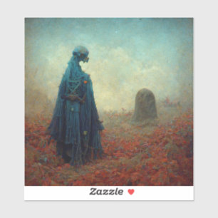 The Grave Surreal Sci-Fi Fantasy Alien Aufkleber