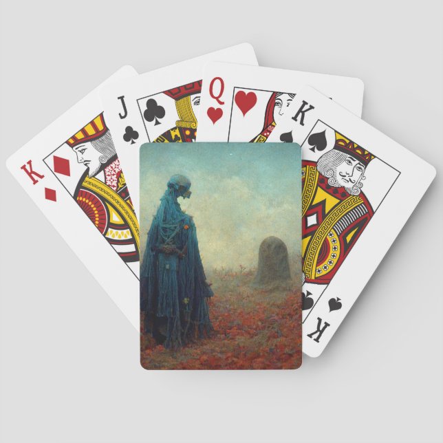 The Grave Surreal Sci-Fi Fantasy Alien Spielkarten (Rückseite)