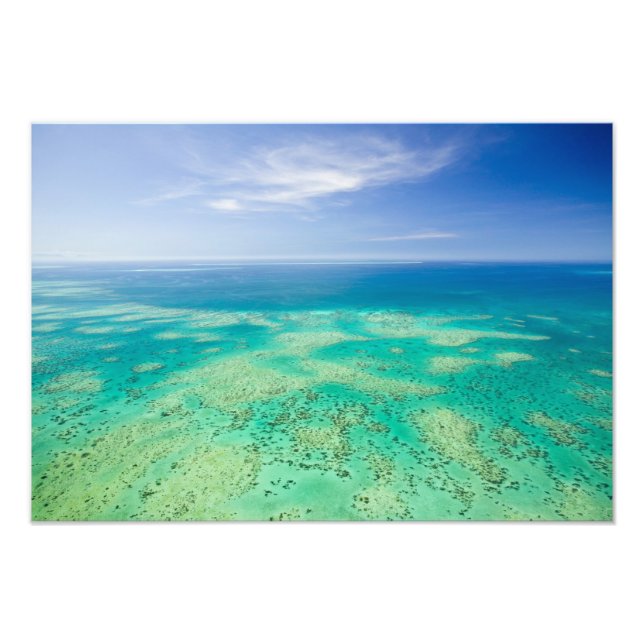 The Great Barrier Reef, Luftbild von Green Fotodruck (Vorne)