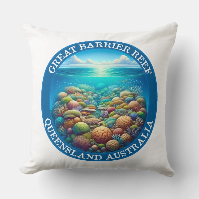 The Great Barrier Reef, Queensland, Australien Kissen (Vorderseite)
