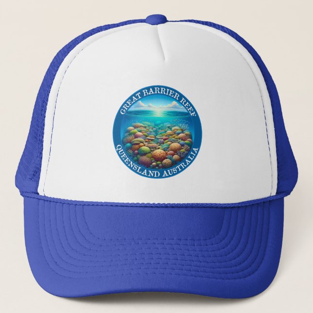 The Great Barrier Reef, Queensland, Australien Truckerkappe (Vorderseite)