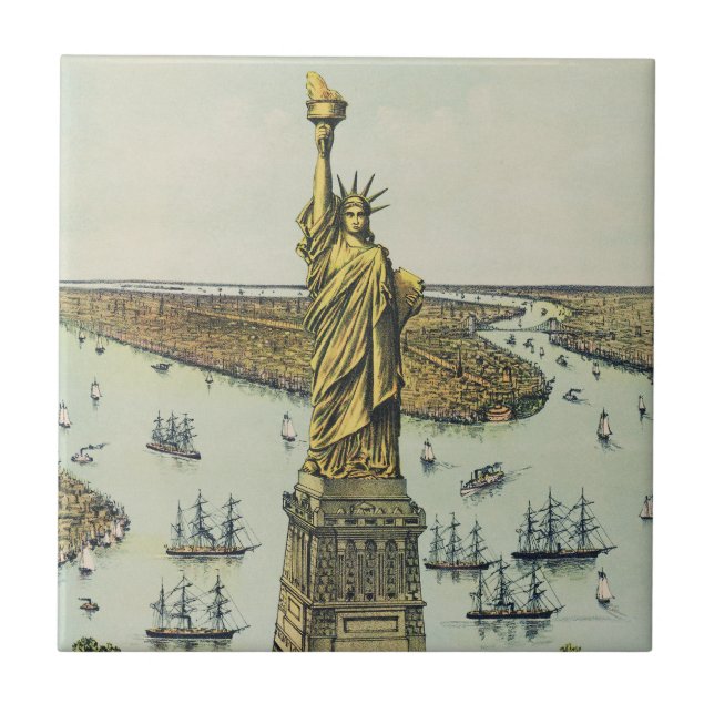 The Great Bartholdi Statue, Statue of Liberty Fliese (Vorderseite)