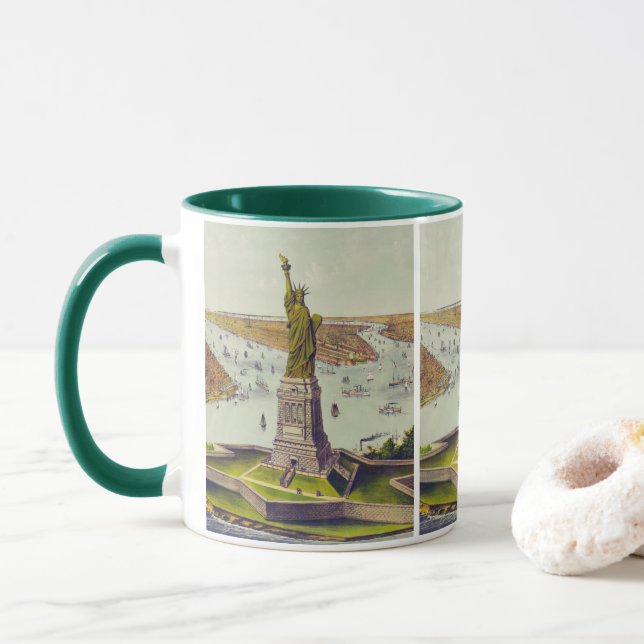 The Great Bartholdi Statue, Statue of Liberty Tasse (Mit Donut)