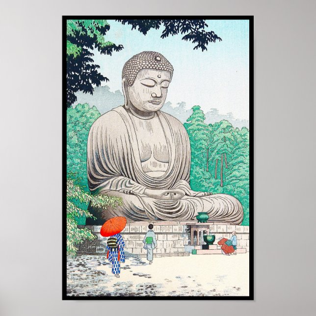 The Great Buddha at Kamakura FUJISHIMA TAKEJI Poster (Vorne)