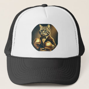 The Great Catsby - Katze mit Boxhandschuhen Truckerkappe