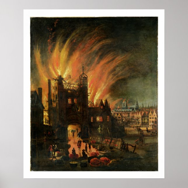The Great Fire of London (September 1666) mit Lud Poster (Vorne)