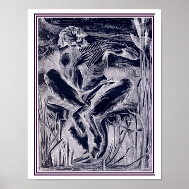 The Great God Pan-1860 Frederic Leighton 11 x 14 Poster (Vorne)