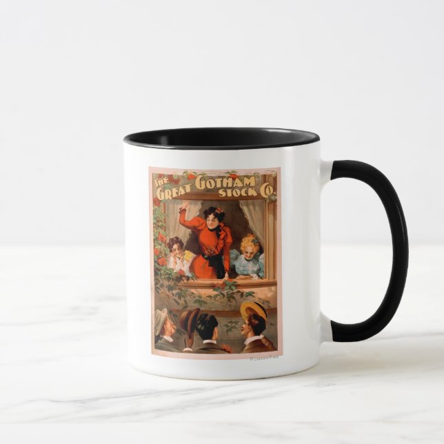 The Great Gotham Stock Co. Theater Poster Tasse (Rechts)