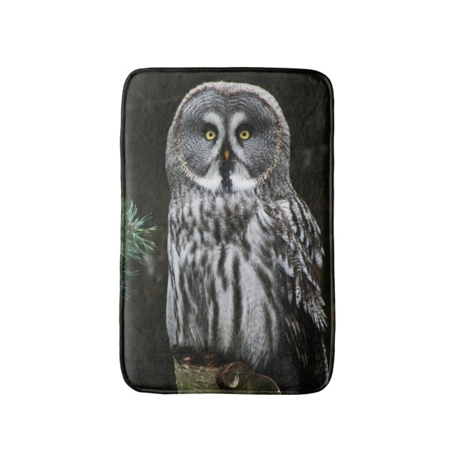 The Great Gray Owl bmcna Badematte (Vorderseite Vertikal)