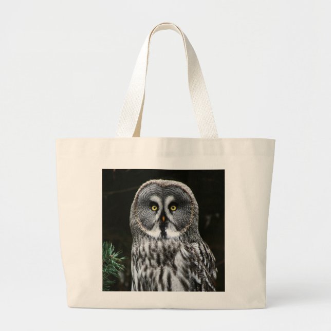 The Great Gray Owl jtcna Jumbo Stoffbeutel (Vorne)