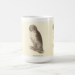The Great Gray Owl (Strix nebulosa) NY Bird Image Kaffeetasse