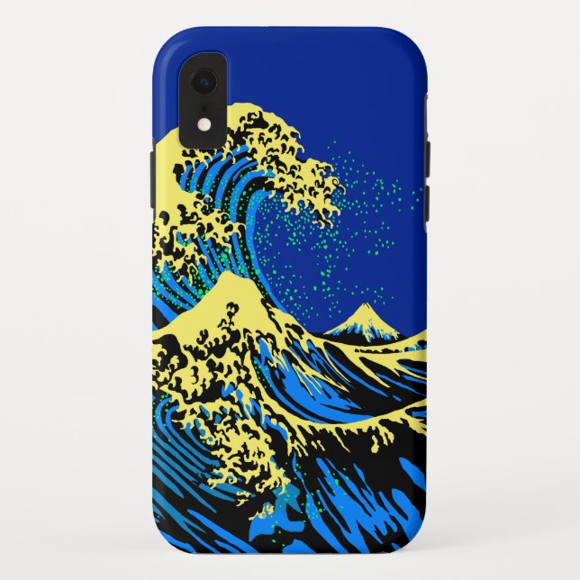 The Great Hokusai Wave in Pop Art Style Case-Mate iPhone Hülle (Rückseite)