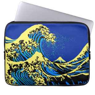 The Great Hokusai Wave in Pop Art Style Laptopschutzhülle