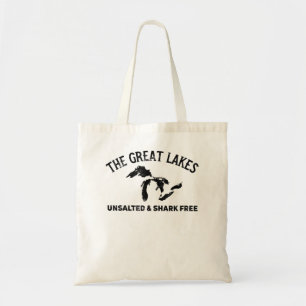 The Great Lakes Unsalted & Shark Free Michigan Gif Tragetasche