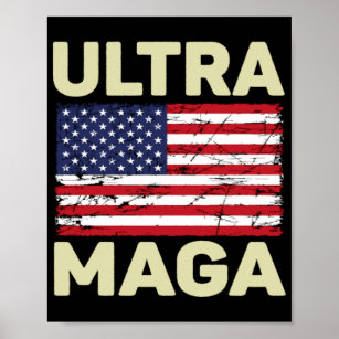 The Great Maga King Donald Trump - Ultra Mega Eagl Poster