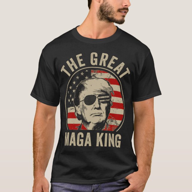 The Great Maga King Funny Trump Ultra Maga King T-Shirt (Vorderseite)