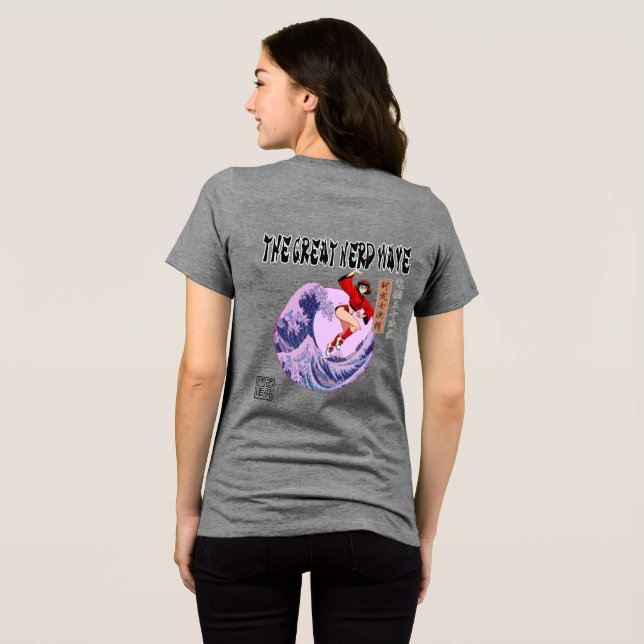 The Great Nerd Wave Tri-Blend Shirt (Rückseite voll)
