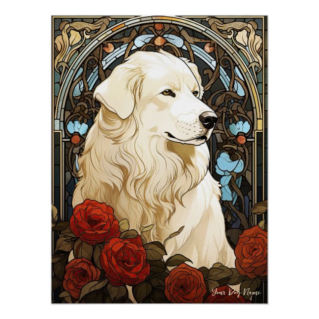 The Great Pyrenäen Dog 001 - Natalia Mucha Poster (Vorderseite)