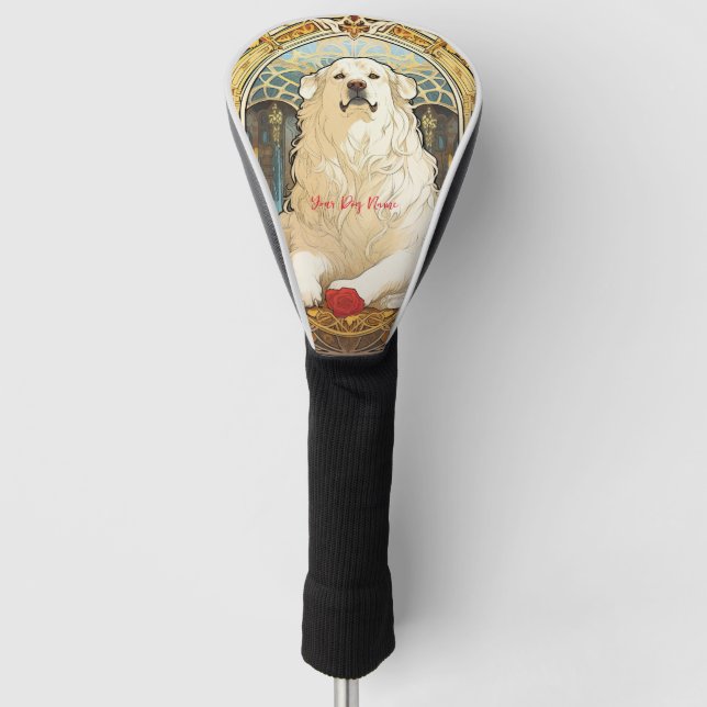 The Great Pyrenees Dog 002 - Natalia Mucha Golf Headcover (Vorderseite)