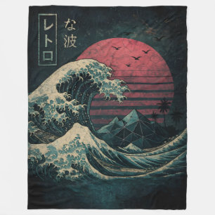 The Great Retro Wave Classic Fleecedecke