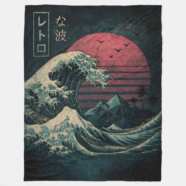 The Great Retro Wave Classic Fleecedecke (Vorderseite)
