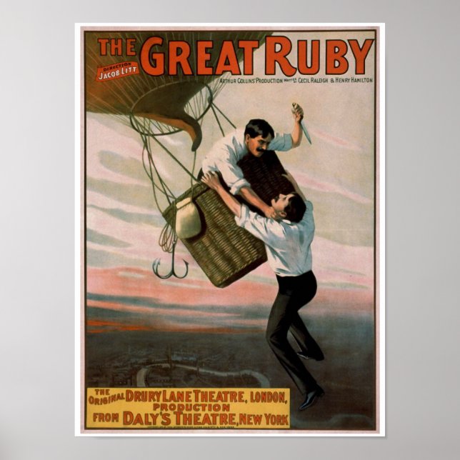 "The Great Ruby" Vintages Theaterposter Poster (Vorne)