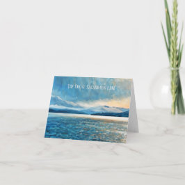 The Great Sacandaga Note Card - Aquarell Dankeskarte