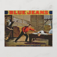 'The Great Saw Mill Scene', Poster für 'Blue Jeans