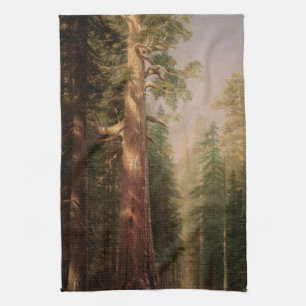 The Great Trees, Mariposa Grove, CA by Bierstadt Geschirrtuch