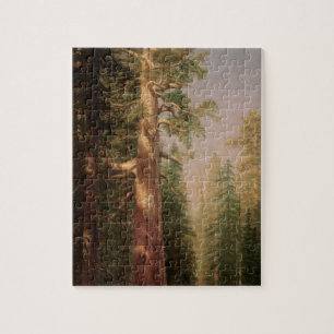 The Great Trees, Mariposa Grove, CA by Bierstadt Puzzle