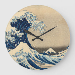 The Great Wave, 1830-1833 by Katsushika Hokusai Große Wanduhr