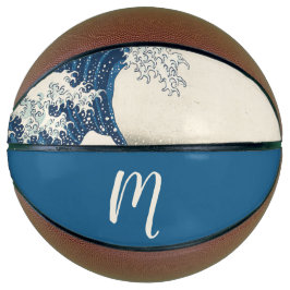 The Great Wave - Japanese art Basketball