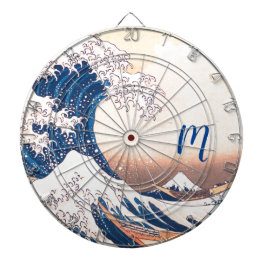 The Great Wave - Japanische Art Dart Board Dartscheibe