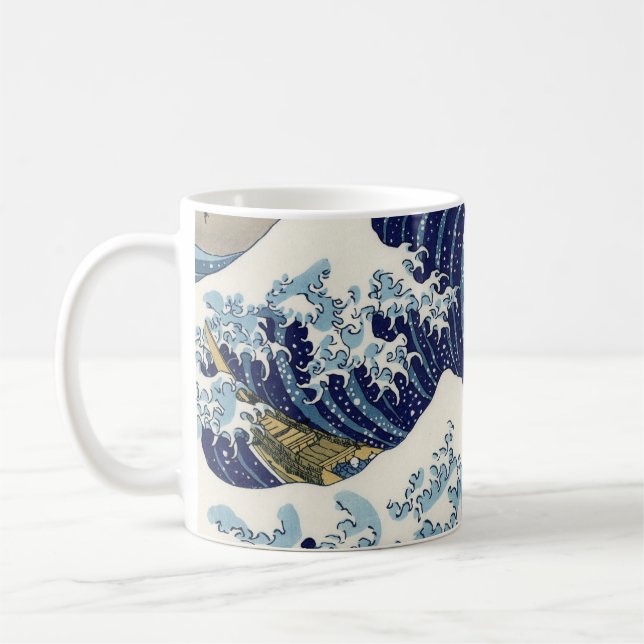 The Great Wave of Kanagawa - Katsushika Hokusai Kaffeetasse (Links)