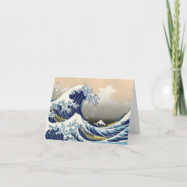 The Great Wave of Kanagawa - Katsushika Hokusai Karte